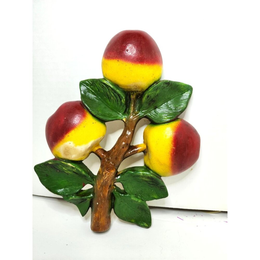 MCM VINTAGE CERAMIC FRUIT PLAQUE GRANNYCORE